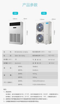 Midea美的10匹柜机 RF26WBPSDN1-D1 商用中央10P柜机空调变频